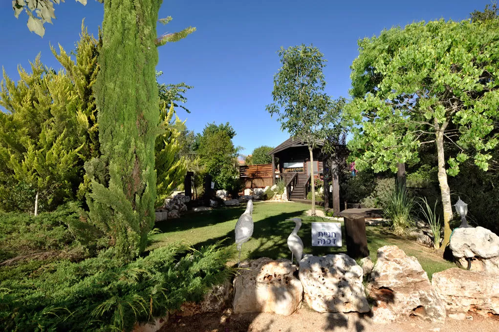 The huts are very far from each other and surrounded by green vegetation - Pisat Bar couples only, Shomera, Western Galilee