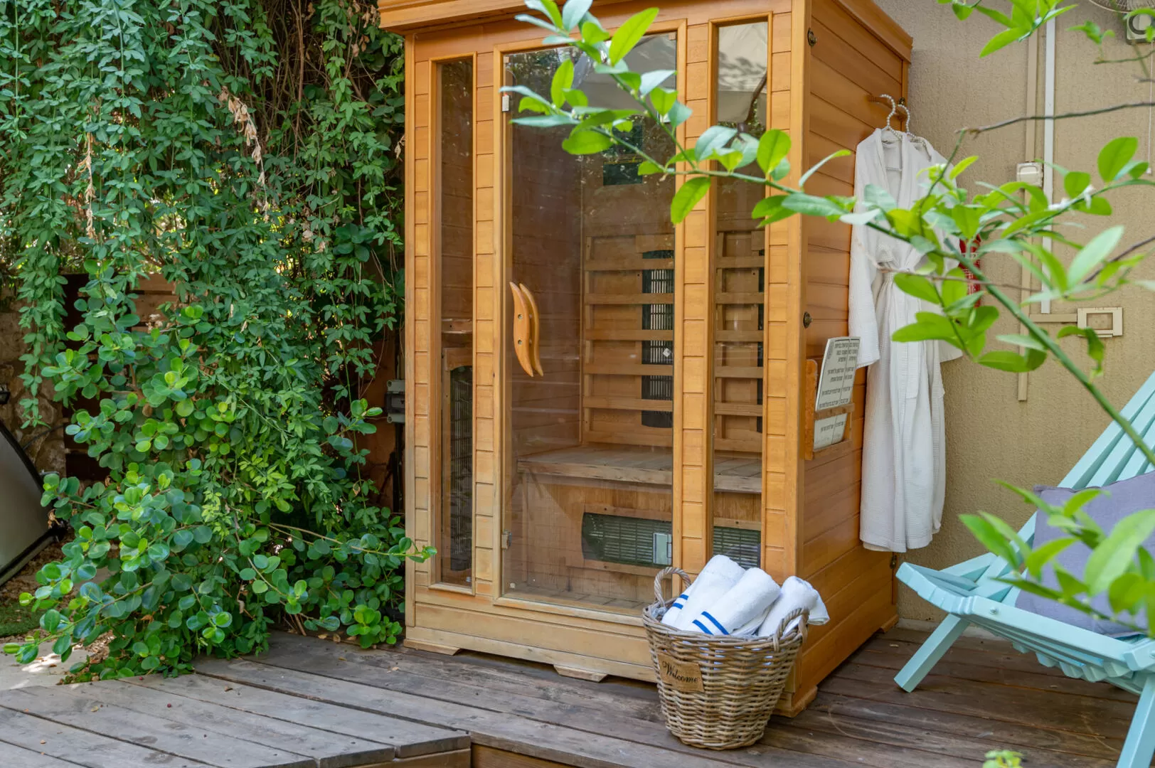 A dry and pampering sauna is here and it's only yours - Osnata's House, Kfar Varedim, Western Galilee