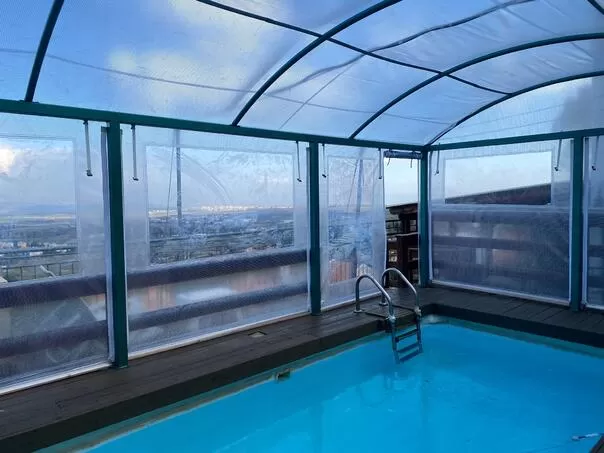 Indoor and heated pool in winter in the Royal Suite - El Guy Oni, Rosh Pina, Upper Galilee