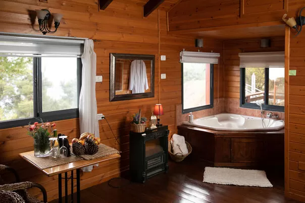 This is a separate log cabin located in the natural forest - Villa View, Amoka, Upper Galilee