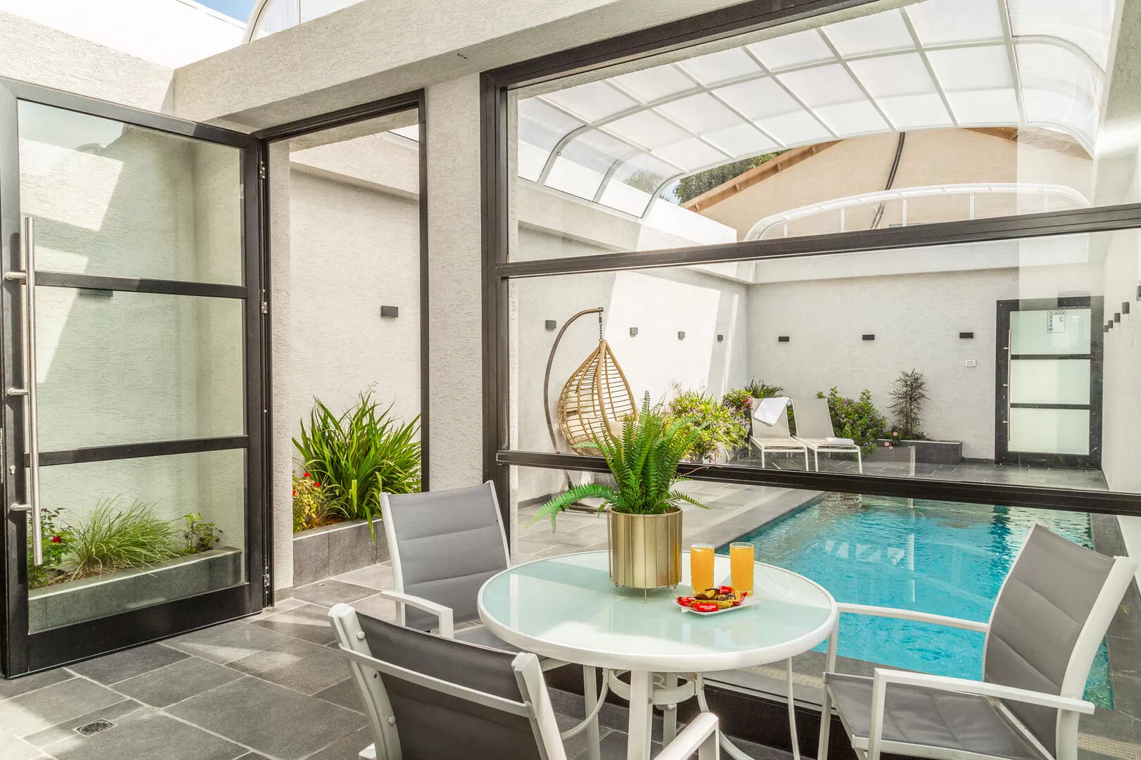 In each suite, complete privacy inside and out - Gold Dream, Dalton, Upper Galilee