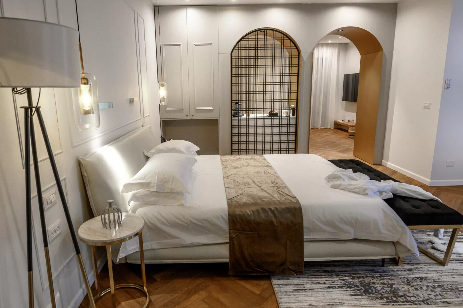 In the suites, a king-size double bed with an orthopedic mattress (7 stars) and Egyptian cotton sheets - Alonala couples only, Kfar Varedim, Western Galilee