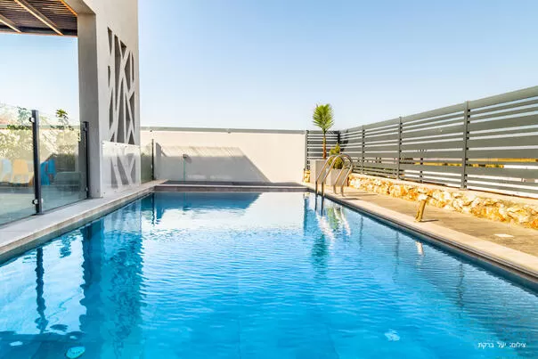 Each villa has a private heated and fenced pool - Modern Villa, Rosh Pina, Upper Galilee