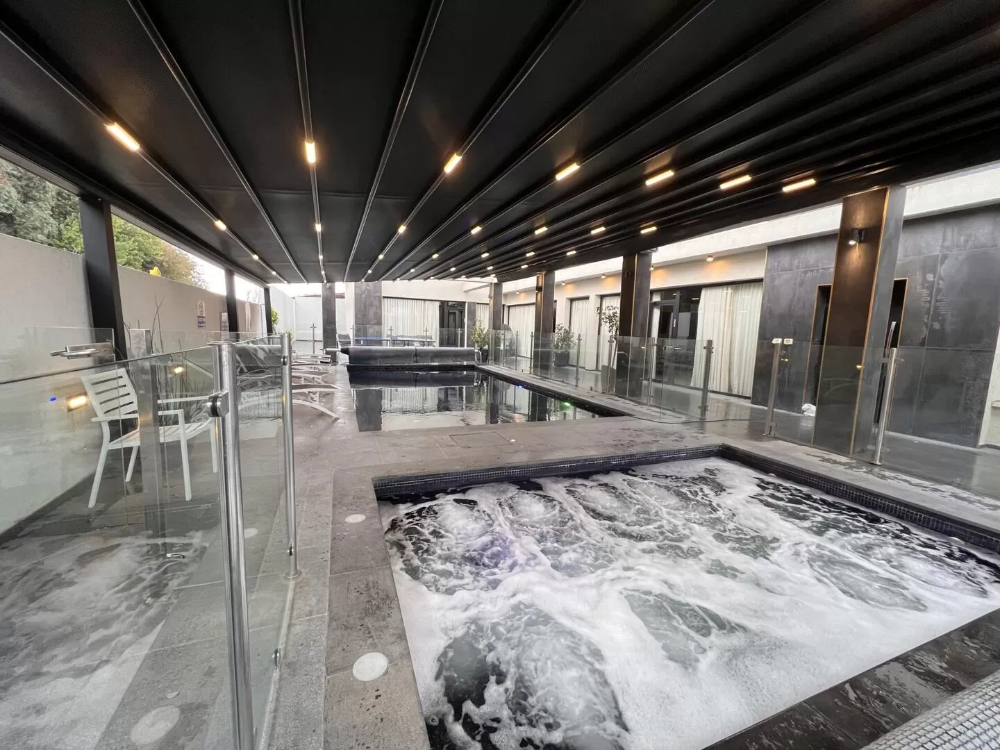 Especially for winter - in Darna, the pool and jacuzzi are covered and lit - Shai's Villa, Even Menahem, Western Galilee