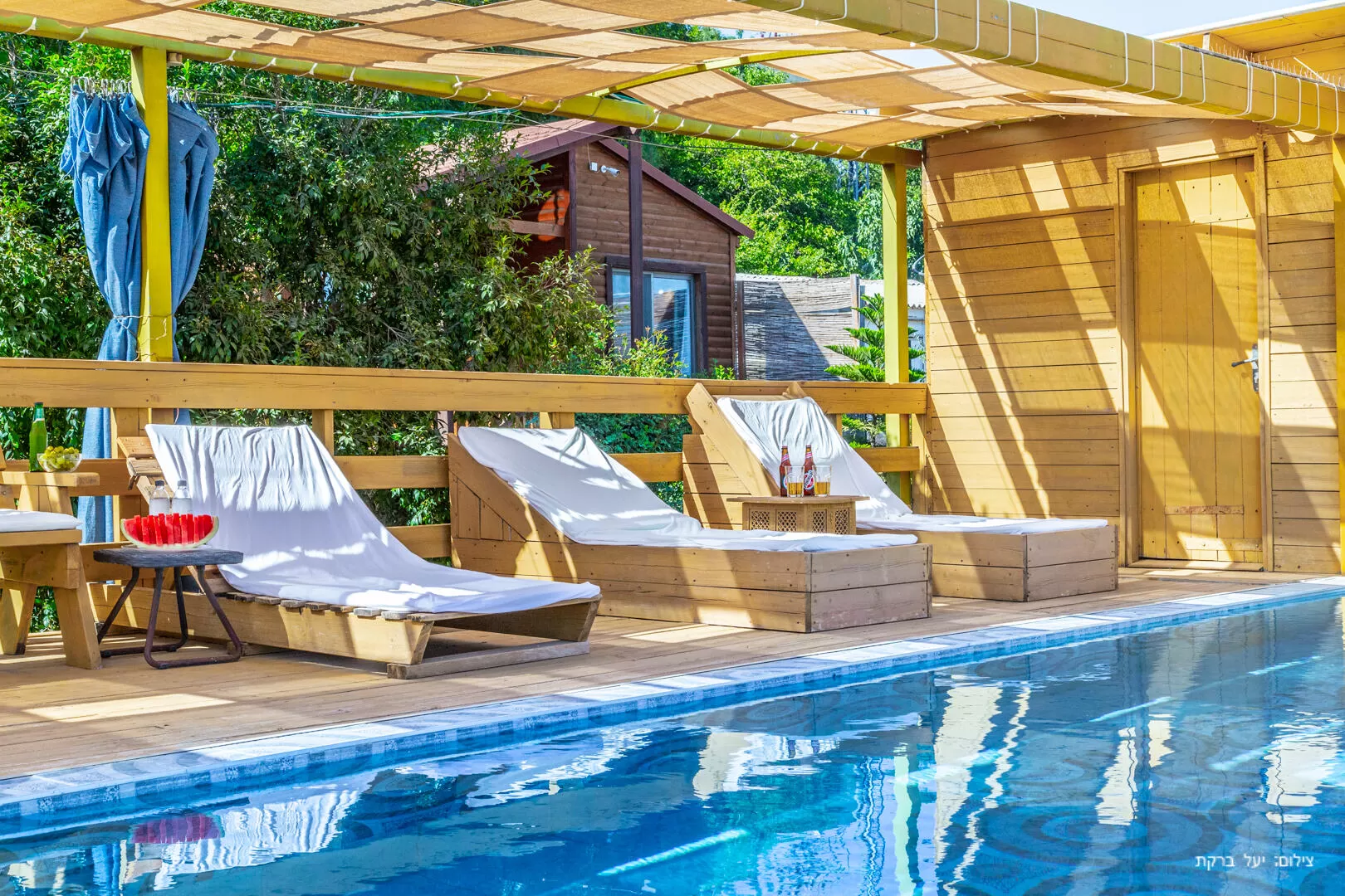 Pool for bathing in the season measuring 4x8 meters - Ha Ofek Hayarok, Zareit, Western Galilee