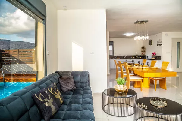 The villa has two levels and lots of space - Effendi Estate, Yaara, Western Galilee