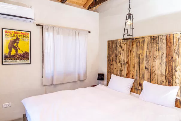 Bedrooms with individually designed beds - Rusty Rock, Yavnal, Sea of Galilee Area