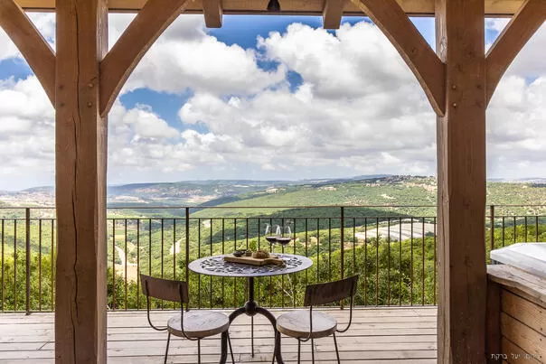 The view from the private balcony is breathtaking - Matat Galil Villa couples only, Matat, Western Galilee