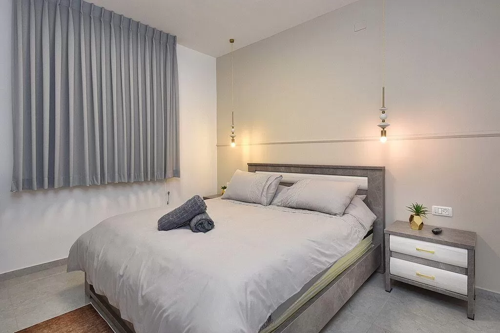 A private bedroom with a wide and comfortable double bed - Osher Suite, Avdo, Western Galilee