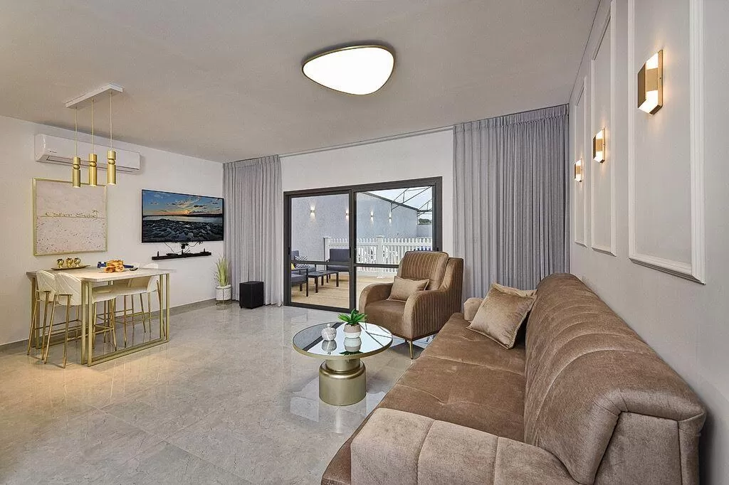 The living room area, comfort and modern design - Osher Suite, Avdo, Western Galilee
