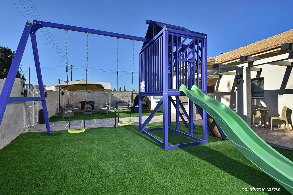 There is a private amusement park for children, trampoline and game tables - Amor Estate-Couples & Families Only, Safsufa - Kfar Hoshan, Upper Galilee