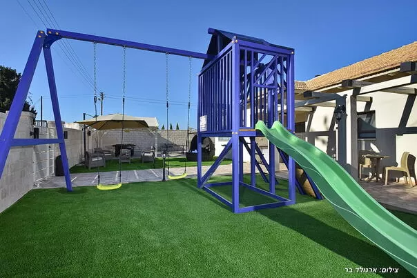 There is a private amusement park for children, trampoline and game tables - Amor Estate-Couples & Families Only, Safsufa - Kfar Hoshan, Upper Galilee