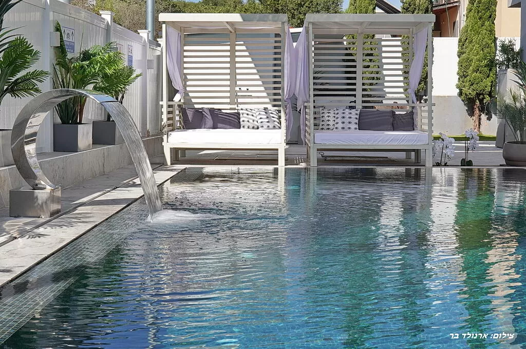 bunk beds by the pool - Royal Suite in Manot couples only, Manot, Western Galilee