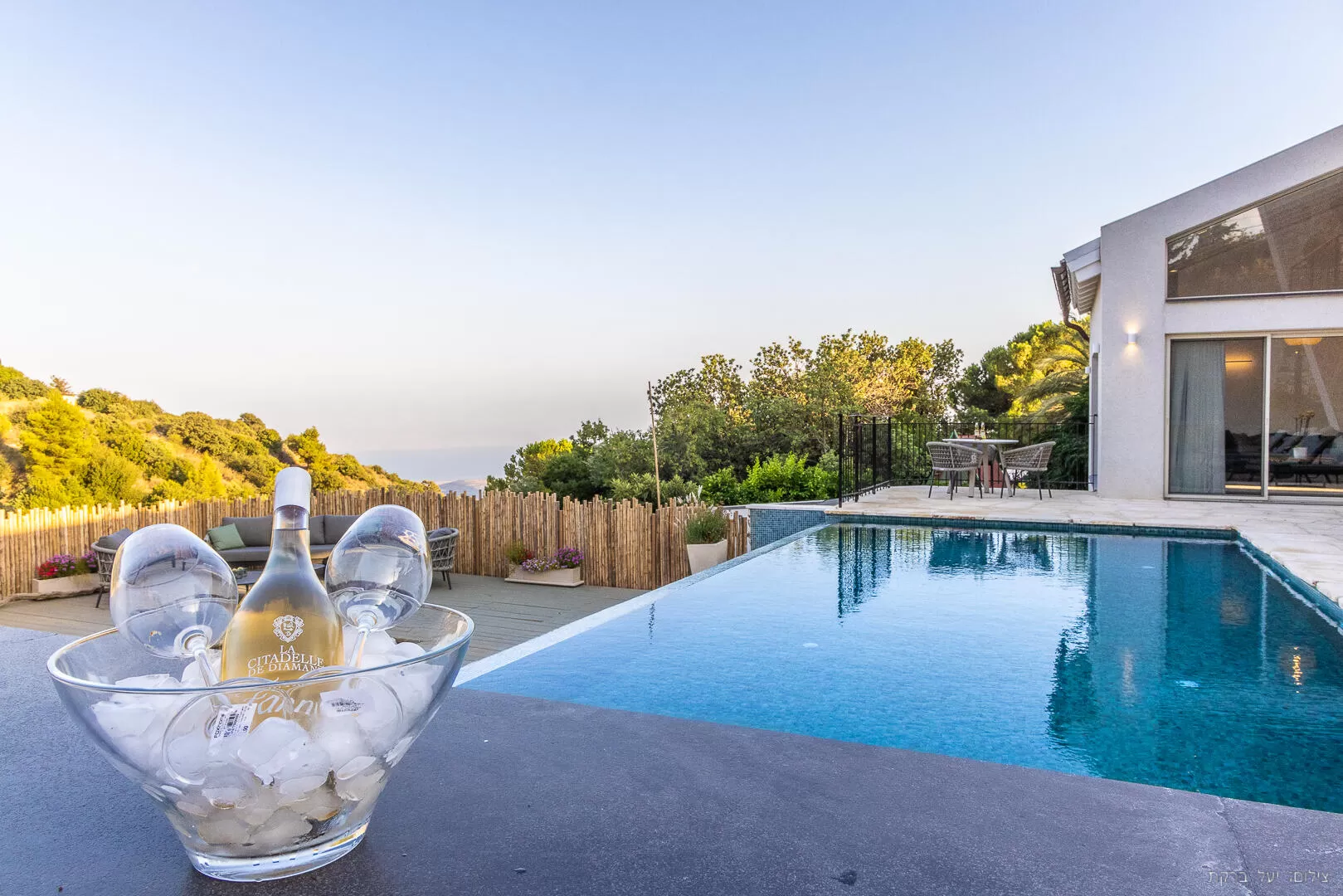 Huge private heated infinity pool - Room Amirim, Amirim, Upper Galilee