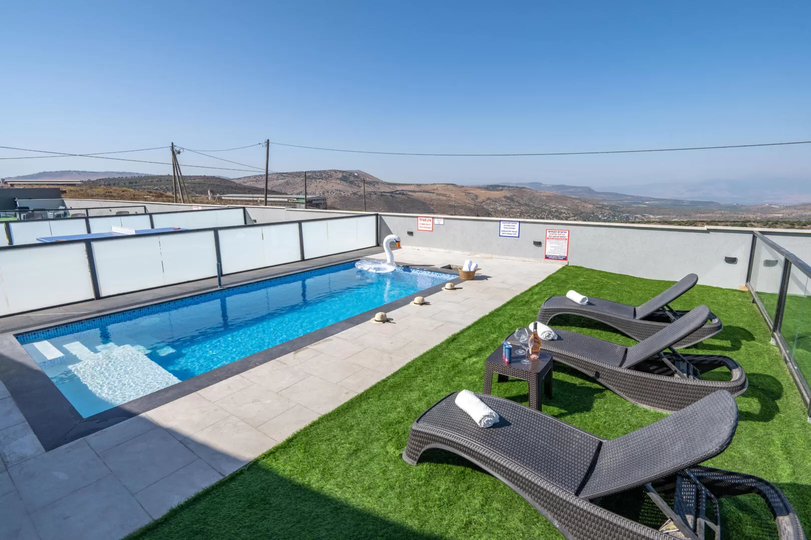 Two suites for couples and families with private pools facing the landscape - Almes, Alma, Upper Galilee