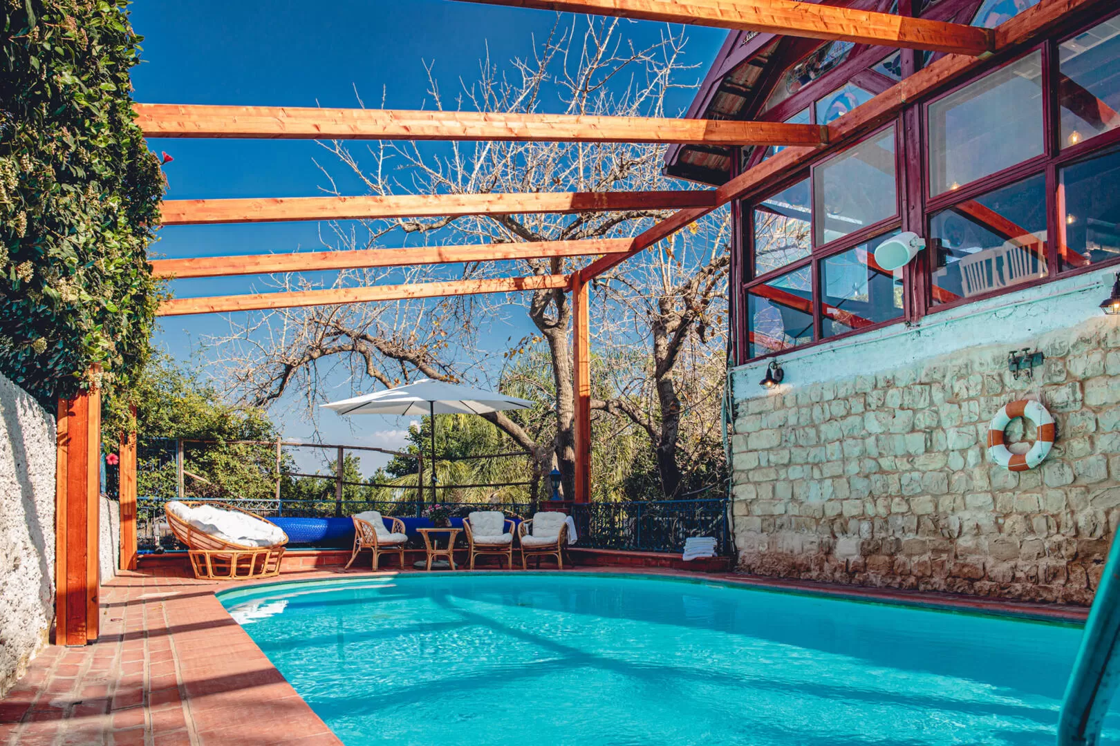 Heated pool all year round - Villa Tehila-Couples Boutique Hotel, Rosh Pina, Upper Galilee
