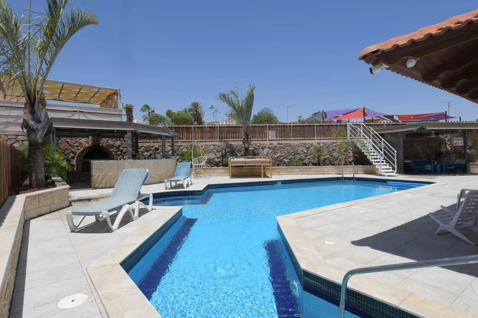 The pool has a unique design, and is about two meters deep - Victoria Dream, Eilat, Arava