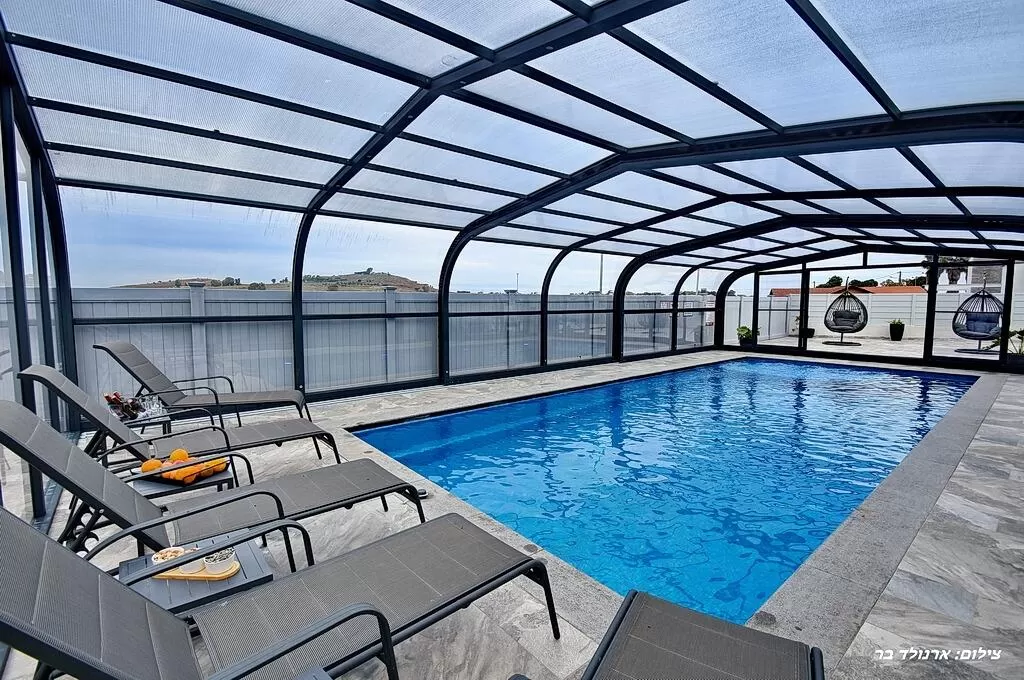 The pool is 10x4 meters, disinfected with salt - Villa Maasai, Dalton, Upper Galilee