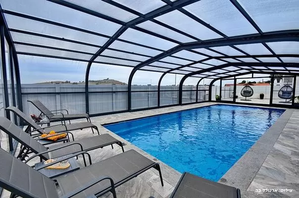 The pool is 10x4 meters, disinfected with salt - Villa Maasai, Dalton, Upper Galilee