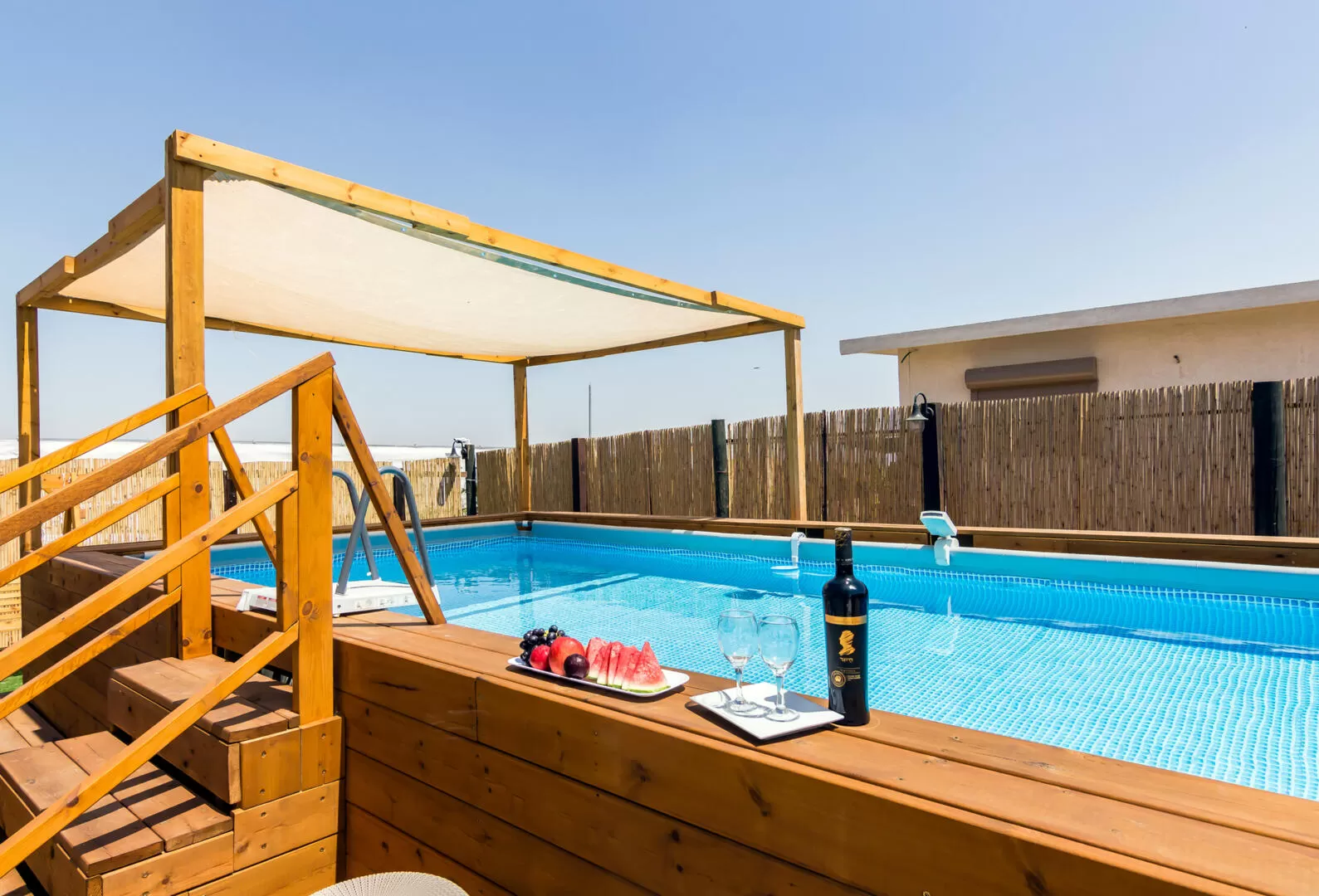 Boutique 2 has a private 8x4 pool - Boutique Lasadot, Sde Zvi, Northern Negev