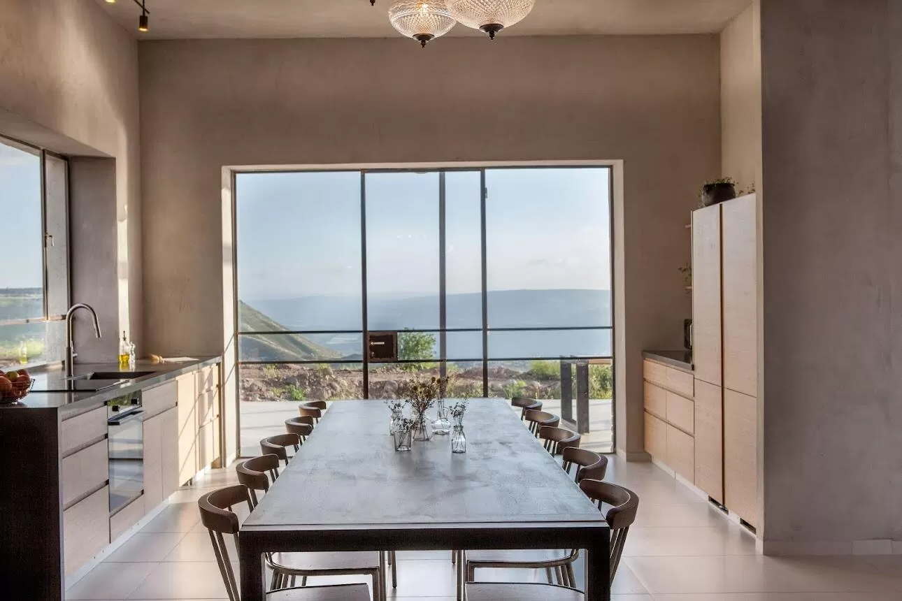 Villa Vardlo sits on the first line to the Sea of Galilee in front of a spectacular view - Aluma-Verdalo, Givat Yoav, The Golan Heights and the Hermon