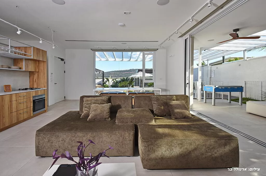 A living room with a unique design - Fjord Boutique, Upper Galilee
