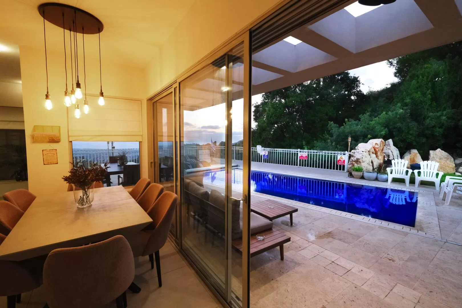 Easy access to the pool complex straight from the living room - Alon Hagalil, Hanita, Western Galilee