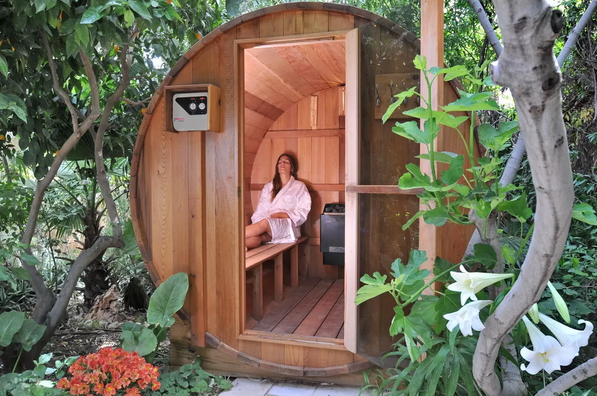 Japanese sauna in the heart of the common garden - Pina Balev, Rosh Pina, Upper Galilee
