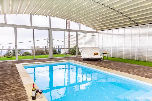 The pool of the Abia suite with an elaborate and spacious roof - Gad Estate couples only, Ein Ya'akov, Western Galilee