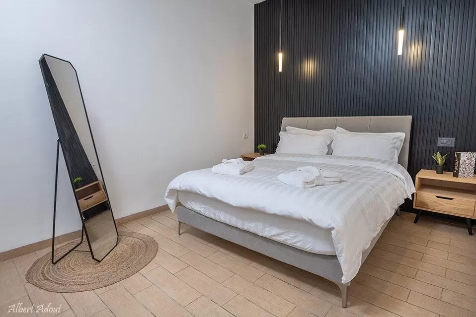 The sleeping area has a modern design - Ahuzat Lorraine, Ein Ya'akov, Western Galilee