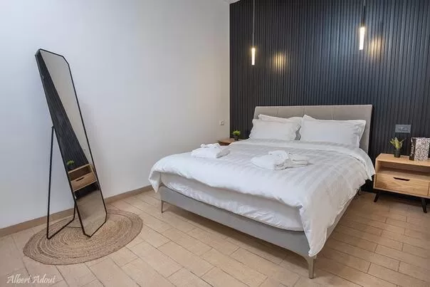 The sleeping area has a modern design - Ahuzat Lorraine, Ein Ya'akov, Western Galilee