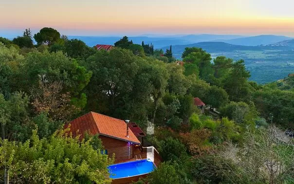 A look at the spectacular surrounding landscape - Ahava Galilit Biktat Oranim, Amirim, Upper Galilee